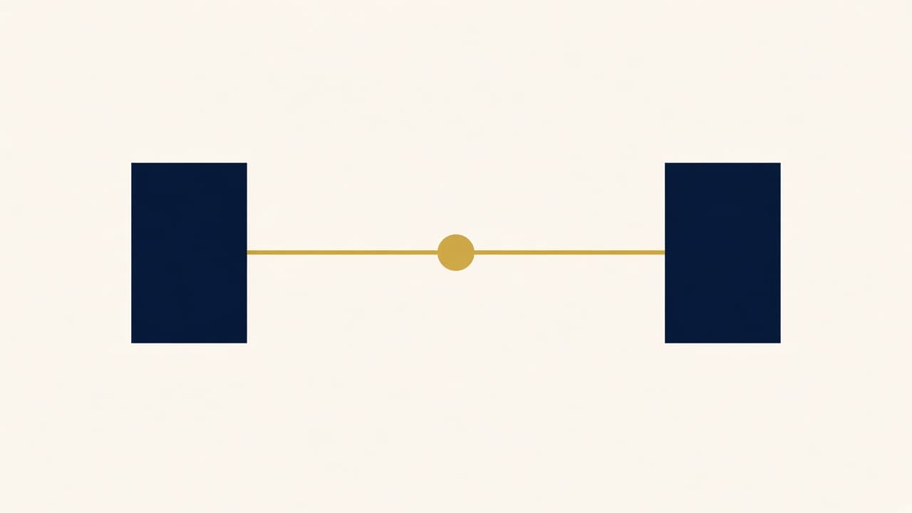 左右を橋でつなぐ懸け橋の図